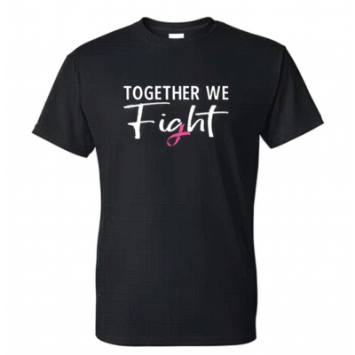 Together We Fight Adult Black T-Shirt